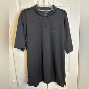 Columbia textured Black Mens Omni-Shade Shirt
Size XL Big & Tall polo shirt